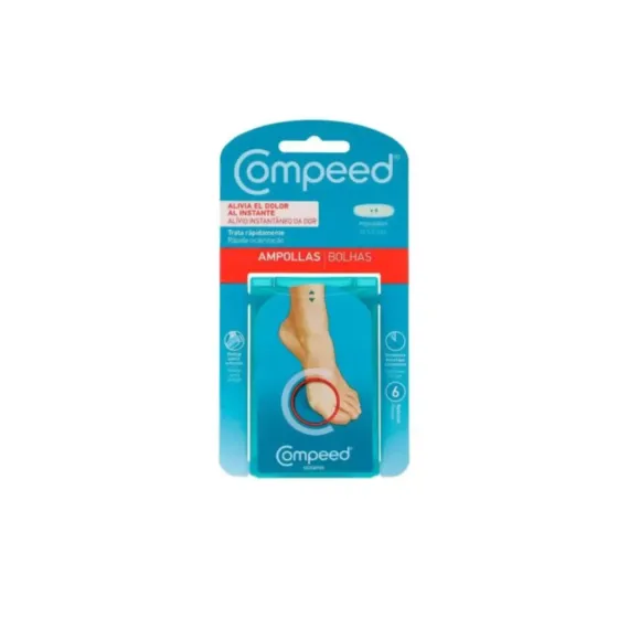 COMPEED AMPOLLAS HIDROCOLOIDE TALLA PEQUEÑA 6 UNIDADES