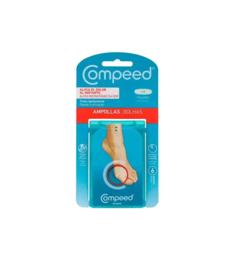 COMPEED AMPOLLAS HIDROCOLOIDE TALLA PEQUEÑA 6 UNIDADES