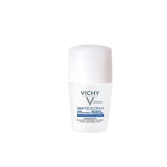 VICHY DESODORANTE 24 H SIN SALES DE ALUMINIO ROLL ON 50 ML