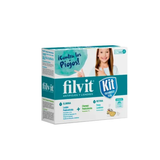 FILVIT KIT TRATAMENTO TOTAL LOCION + CHAMPU 2 x 100 ML