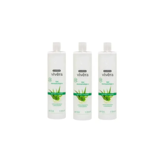 ACOFAR VIVERA GEL ALOE VERA + VITAMINA E 3 UNIDADES x 1 LITRO