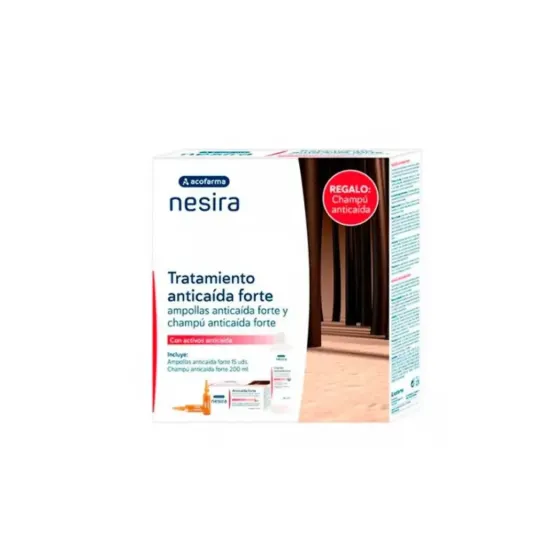 ACOFAR NESIRA ANTICAIDA CHAMPU 200 ML + 15 AMPOLLAS