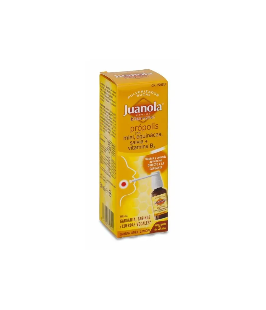 JUANOLA PROPOLIS PULVERIZADOR BUCAL SABOR MIEL LIMON 30 ML