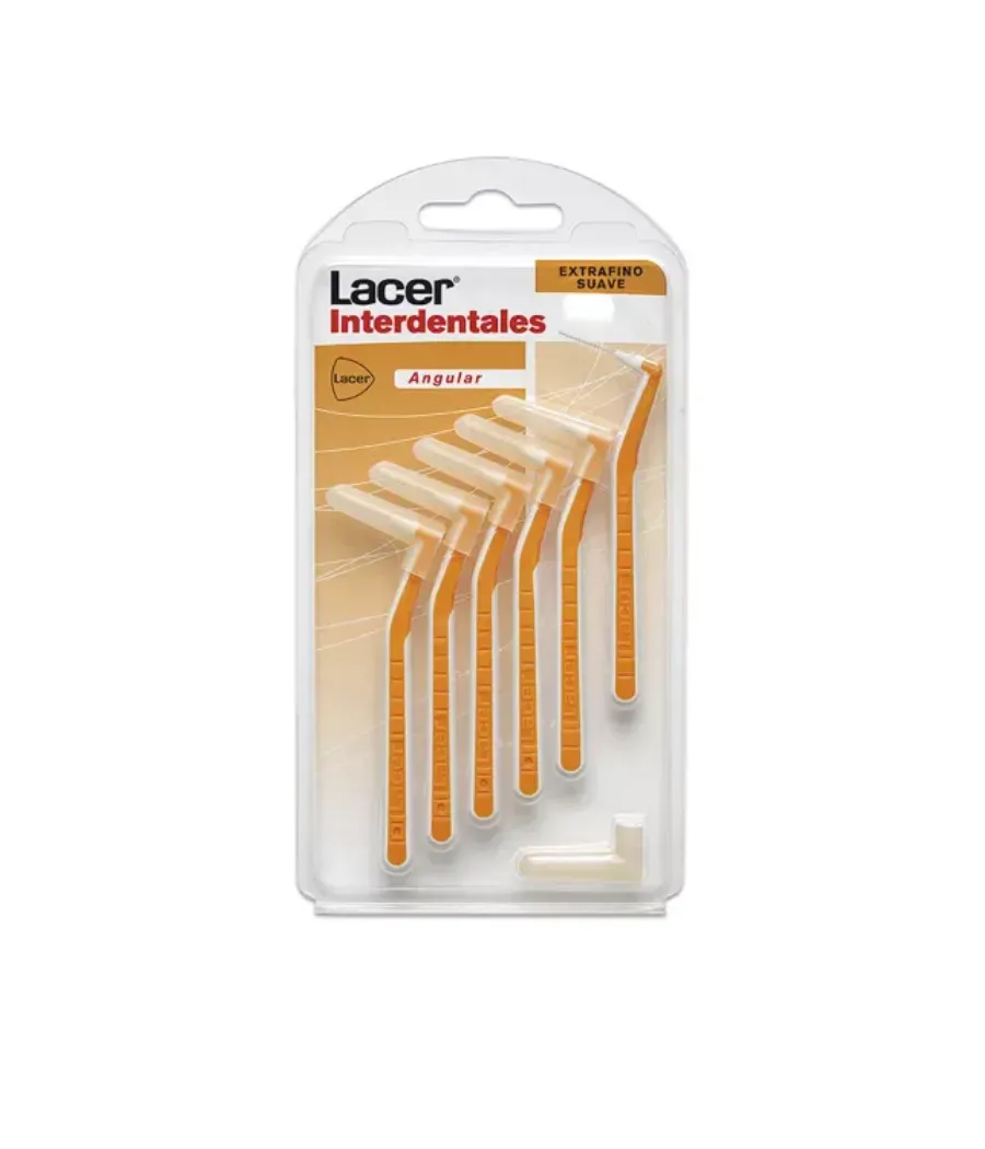 LACER CEPILLO INTERDENTAL ANGULAR EXTRAFINO SUAVE 6 UNIDADES