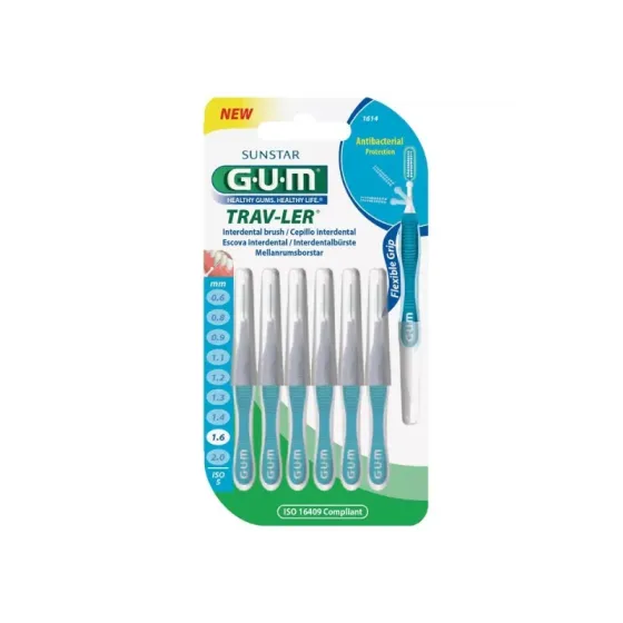 GUM CEPILLO INTERDENTAL 1614 TRAV-LER CONICO 1.6 MM 6 UNIDADES