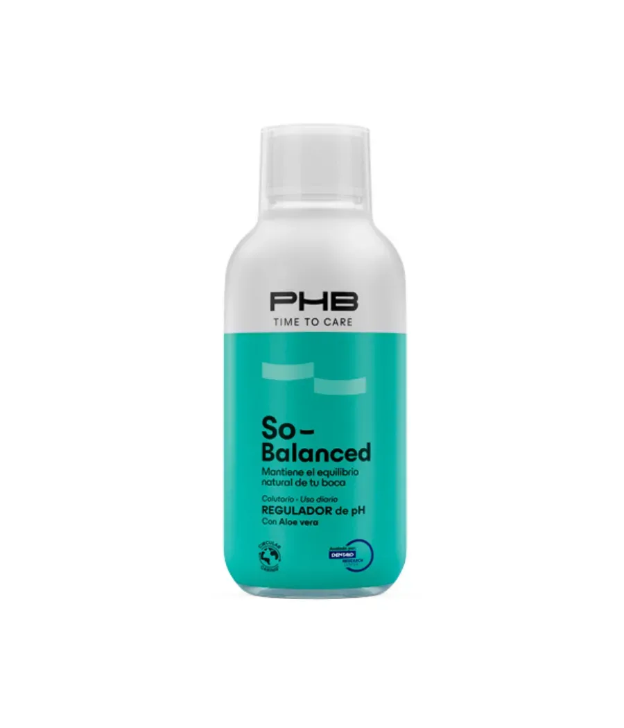 PHB TIME TO CARE SO BALANCED COLUTORIO SABOR MENTA SUAVE 300 ML