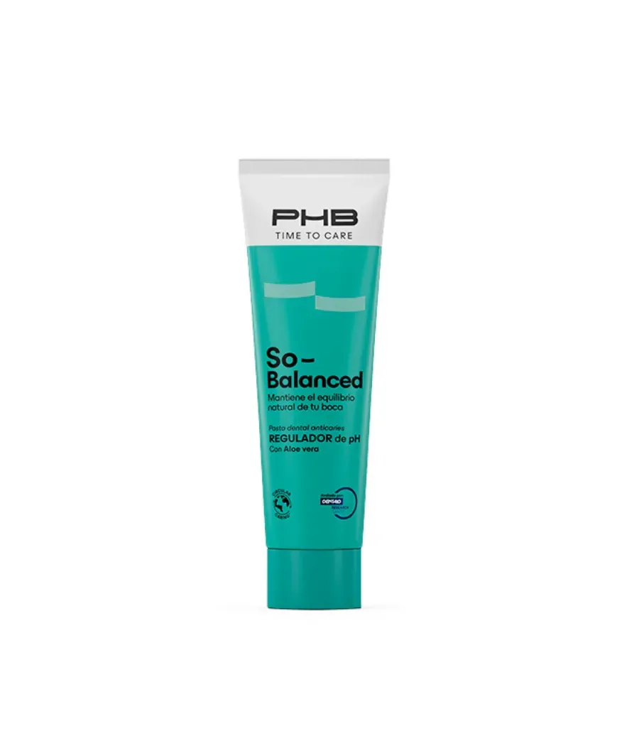 PHB TIME TO CARE SO BALANCED DENTRIFICO SABOR MENTA SUAVE 75 ML