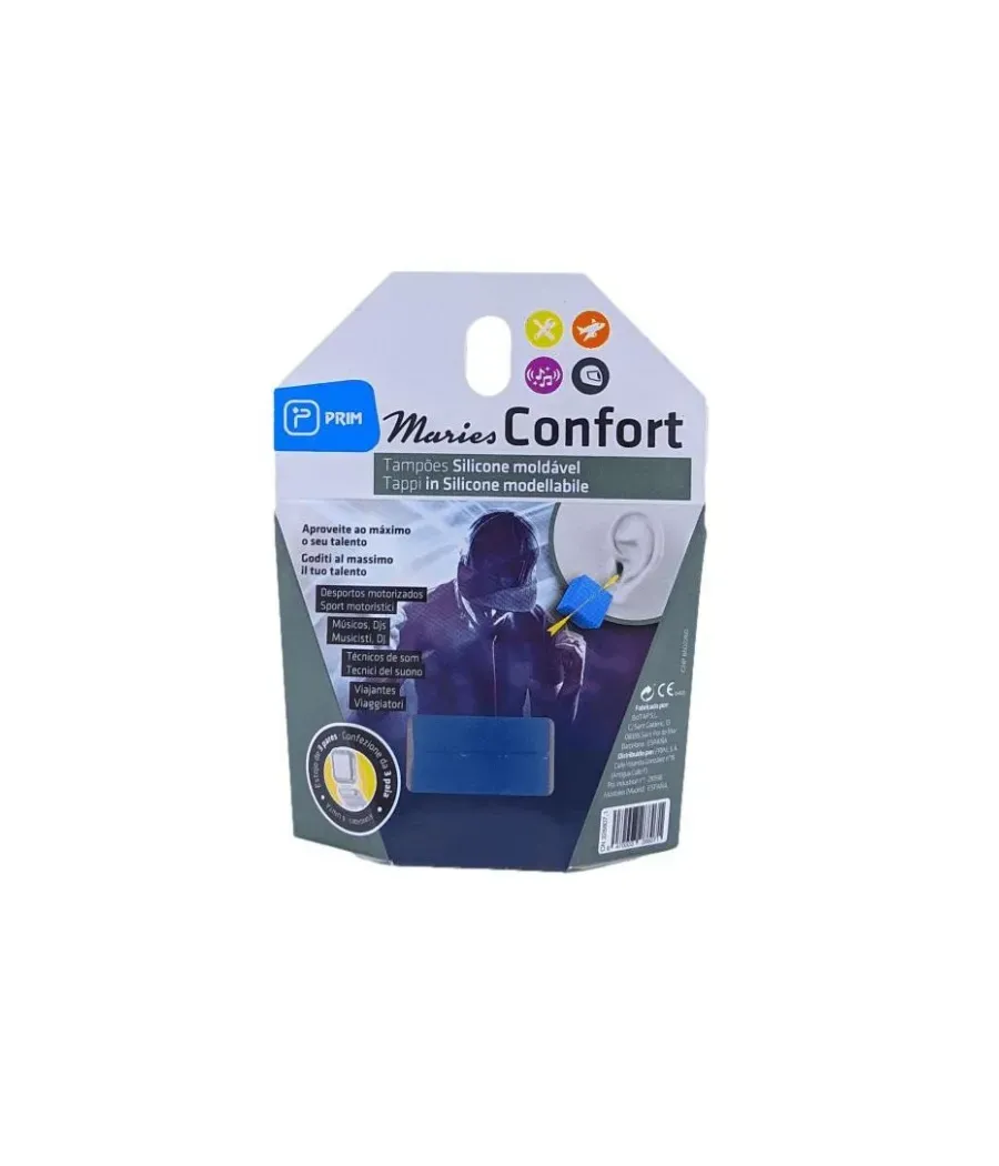 MARIES TAPONES OIDOS SILICONA MOLDEABLE CONFORT 6 UNIDADES