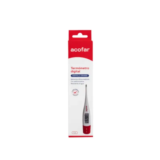 ACOFAR TERMOMETRO DIGITAL PANTALLA GRANDE 1 UNIDAD