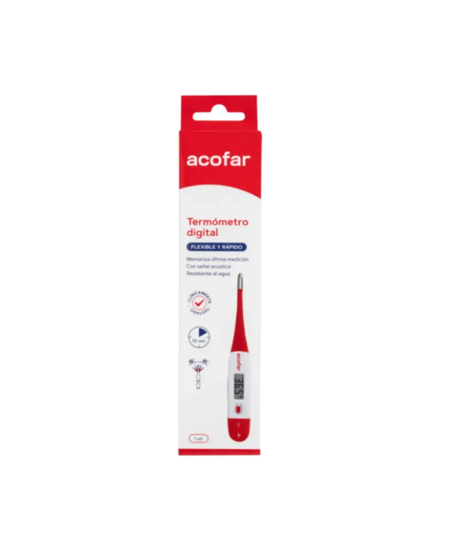 ACOFAR TERMOMETRO DIGITAL FLEXIBLE RAPIDO 1 UNIDAD