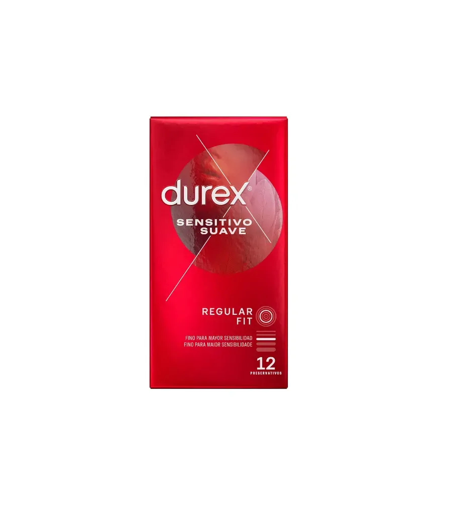 DUREX SENSITIVO SUAVE PRESERVATIVOS 12 UNIDADES