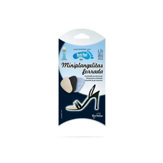 HERBI FEET MINI PLANGELITAS ALMOHADILLA FORRADA DE GEL 1 PAR