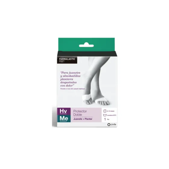 FARMALASTIC FEET PROTECTOR DOBLE JUANETE + PLANTAR TALLA PEQUEÑA 1 PAR