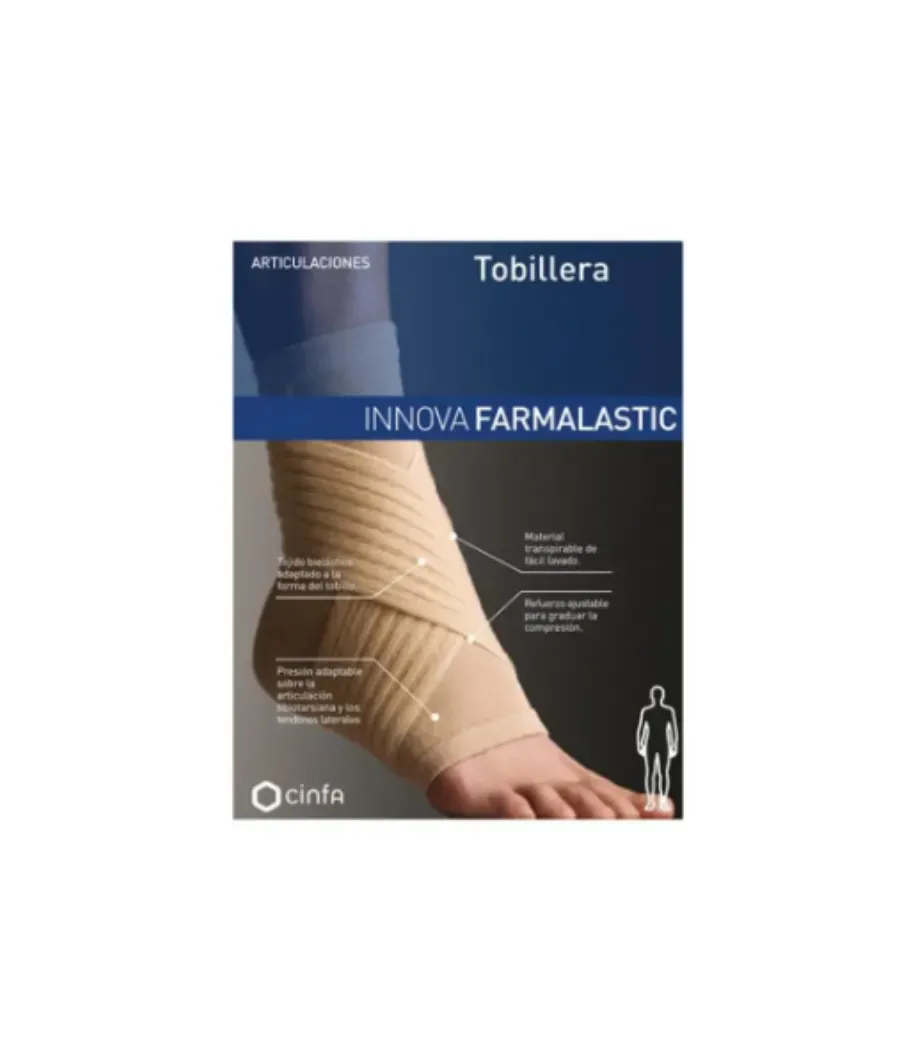 FARMALASTIC COMPRESSION TECH TOBILLERA VENDAJE EN 8 TALLA MEDIANA 1 UNIDAD