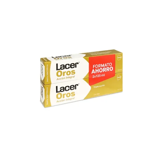 LACER OROS ACCION INTEGRAL PASTA DENTÍFRICA 2 x 125 ML