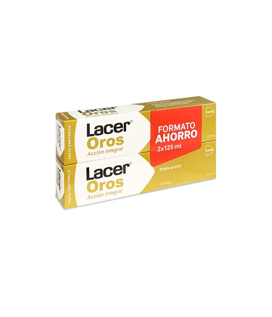 LACER OROS ACCION INTEGRAL PASTA DENTÍFRICA 2 x 125 ML