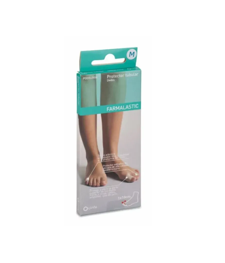 FARMALASTIC FEET PROTECTOR TUBULAR DEDOS TALLA MEDIANA 1 UNIDAD