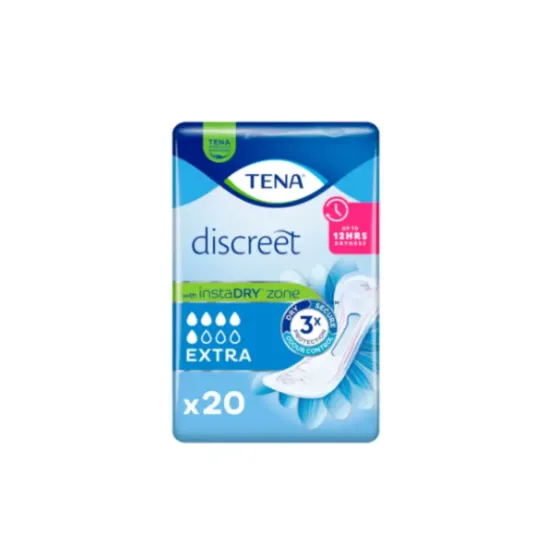 TENA DISCREET EXTRA 20 UNIDADES