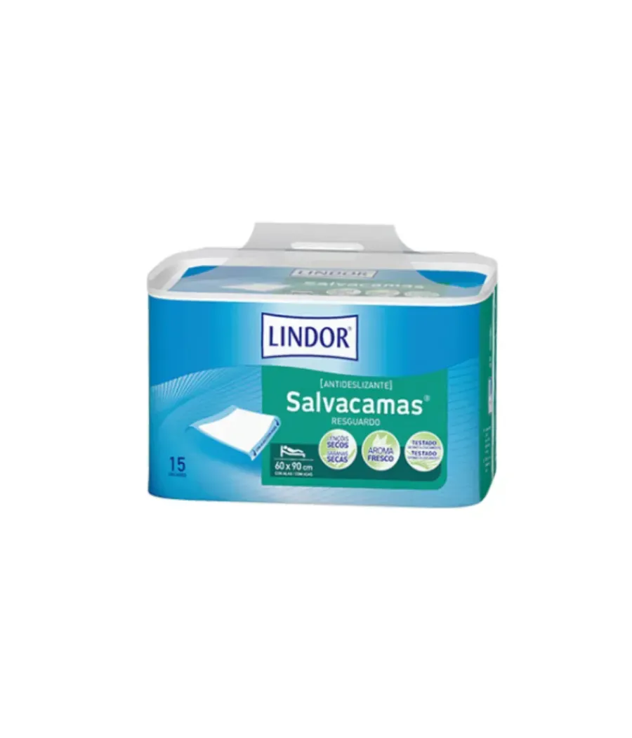 LINDOR SALVACAMAS 60 x 90 CM ALAS 15 UNIDADES