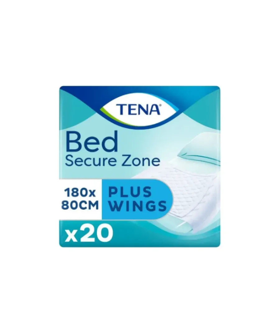 TENA BED PLUS EMPAPADOR ALAS 80 x 180 CM 20 UNIDADES
