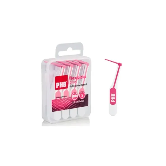 PHB FLEXIPICKS PLUS PALILLO INTERDENTAL ANGULADO 28 UNIDADES