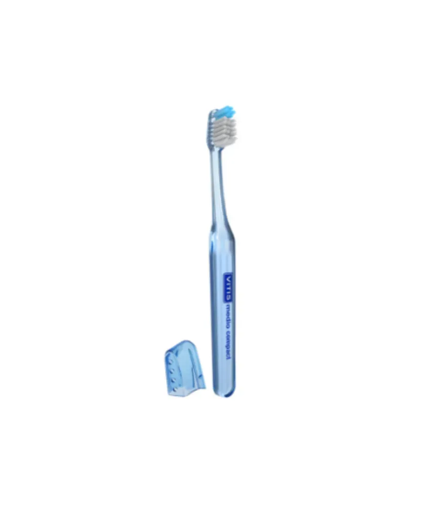 VITIS COMPACT CEPILLO DENTAL ADULTO MEDIO 1 UNIDAD
