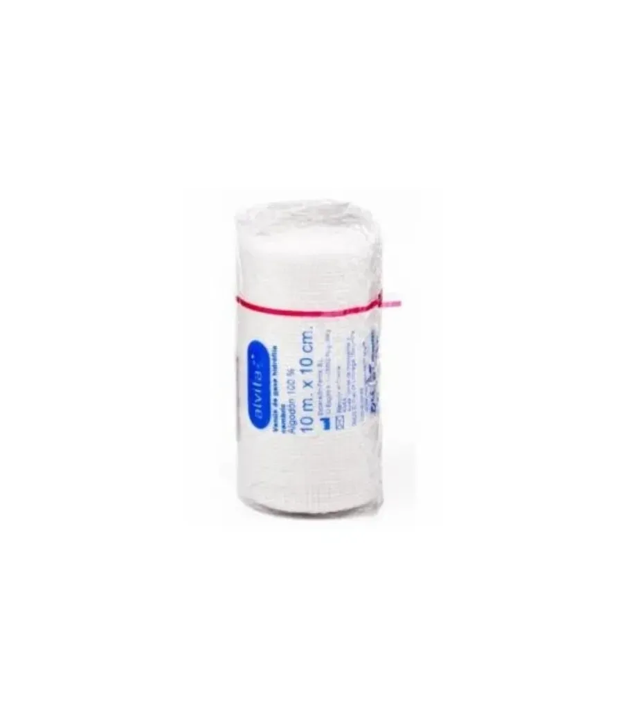 ALVITA VENDA DE GASA HIDROFILA CAMBRIC 10 M x 10 CM