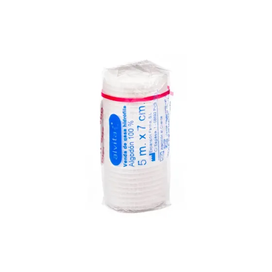 ALVITA VENDA DE GASA HIDROFILA 5 M x 7 CM