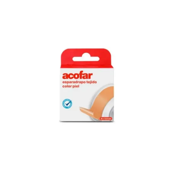 ACOFAR ESPARADRAPO TEJIDO COLOR PIEL 5 M x 1,25 CM