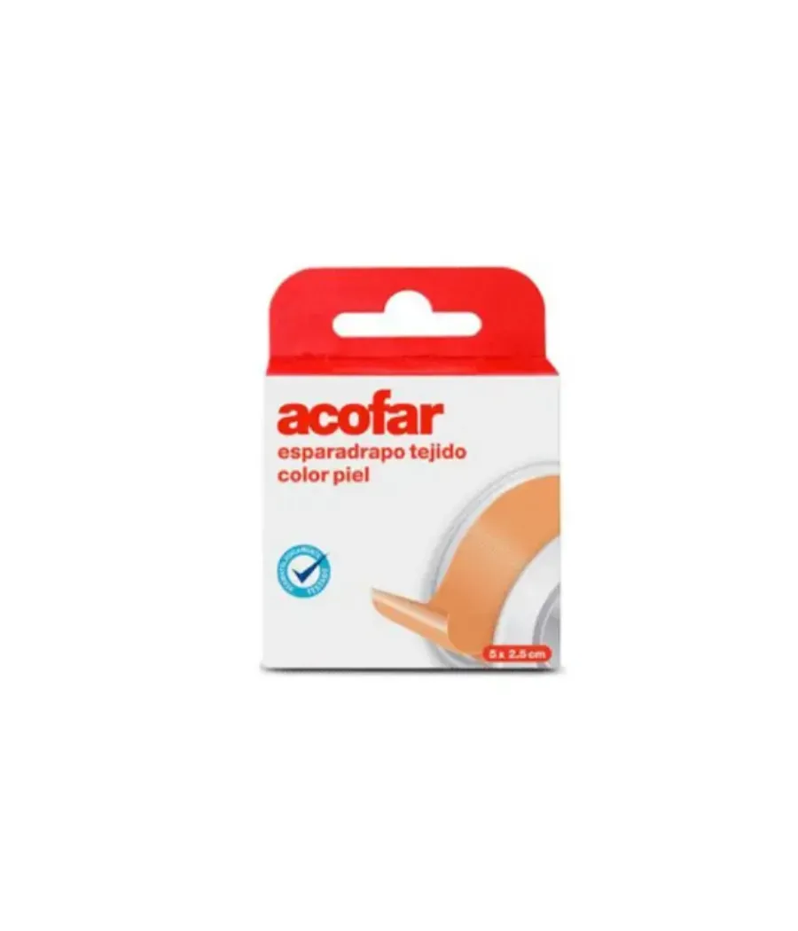 ACOFAR ESPARADRAPO TEJIDO COLOR PIEL 5 M x 1,25 CM