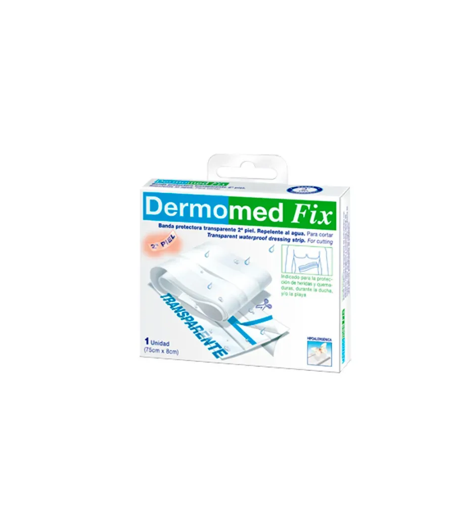 DERMOMED FIX BANDA PROTECTORA ANTISEPTICA 75 CM x 8 CM