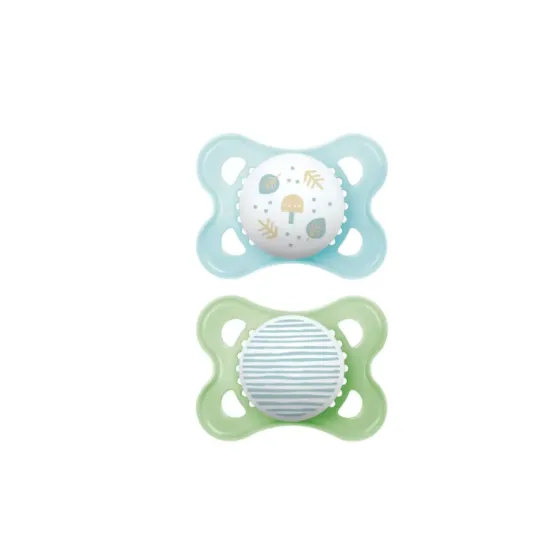 MAM ORIGINAL CHUPETE SILICONA AZUL 2-6 MESES 2 UNIDADES
