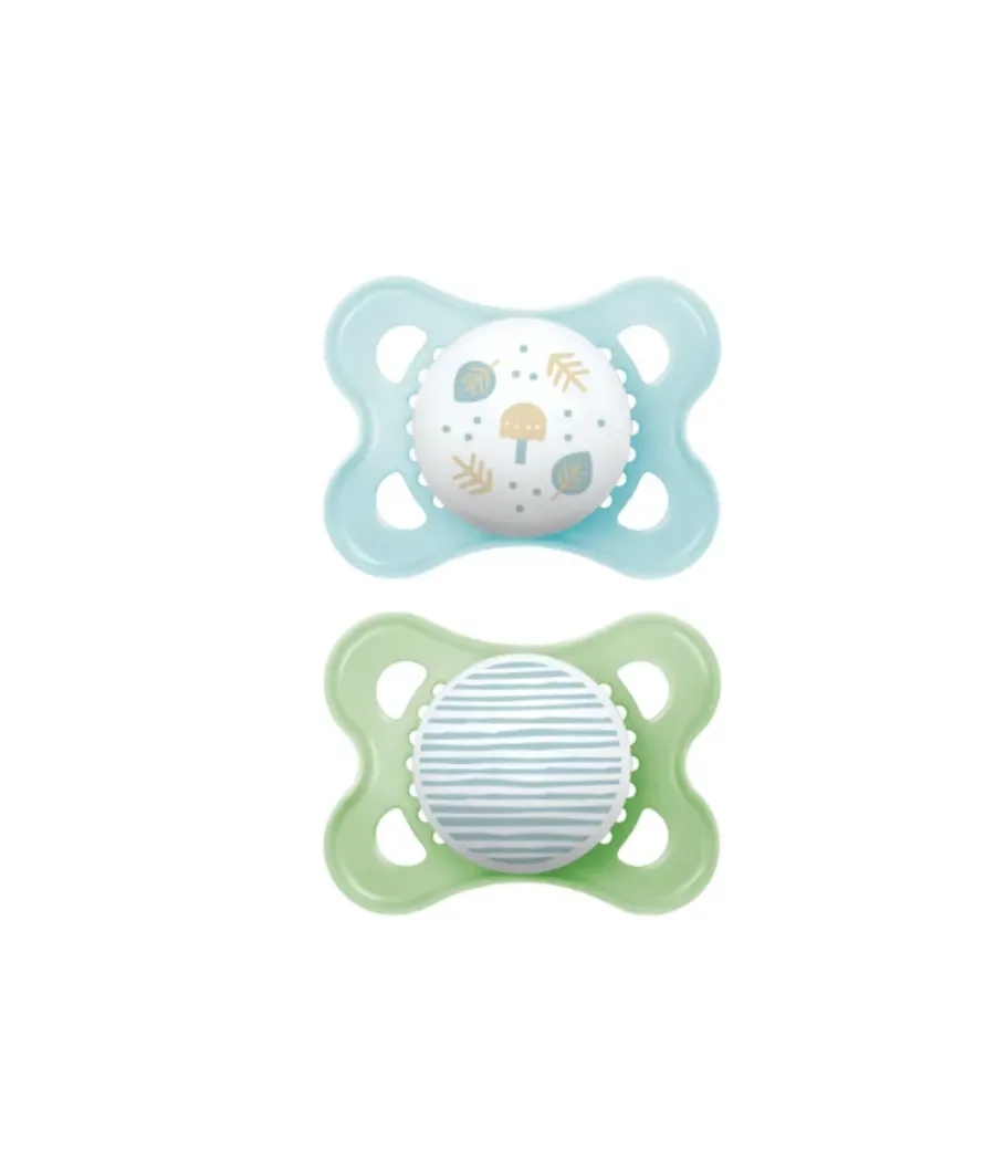 MAM ORIGINAL CHUPETE SILICONA AZUL 2-6 MESES 2 UNIDADES