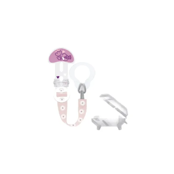MAM BROCHE CHUPETE + CUBRETETINA CLIP IT & COVER ROSA 1 UNIDAD