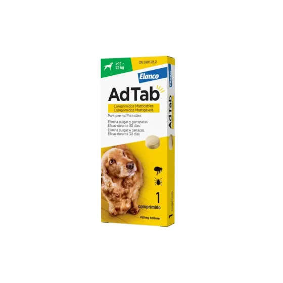 ADTAB 450 MG PERROS 11-22 KG 1 COMPRIMIDO MASTICABLE