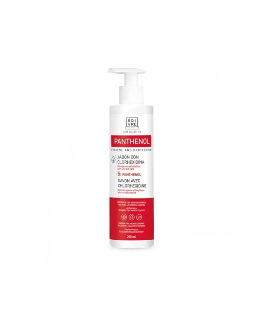 SOIVRE JABON CLORHEXIDINA 5% PANTHENOL 250 ML