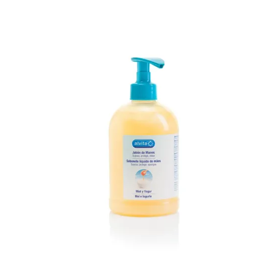 ALVITA JABON DE MANOS MIEL Y YOGUR 500 ML
