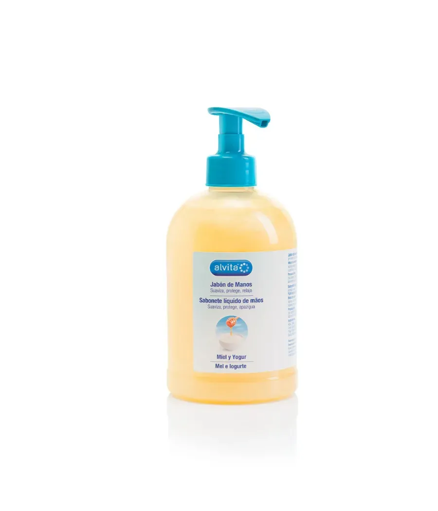 ALVITA JABON DE MANOS MIEL Y YOGUR 500 ML