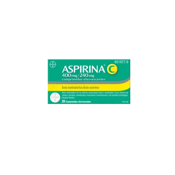 ASPIRINA C 20 COMPRIMIDOS EFERVESCENTES
