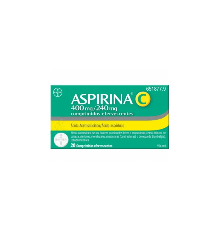 ASPIRINA C 20 COMPRIMIDOS EFERVESCENTES