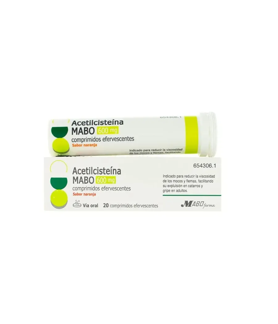 ACETILCISTEINA MABO 600 MG 20 COMPRIMIDOS EFERVESCENTES