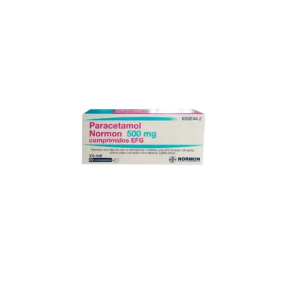 PARACETAMOL NORMON 500 MG 20 COMPRIMIDOS EFG