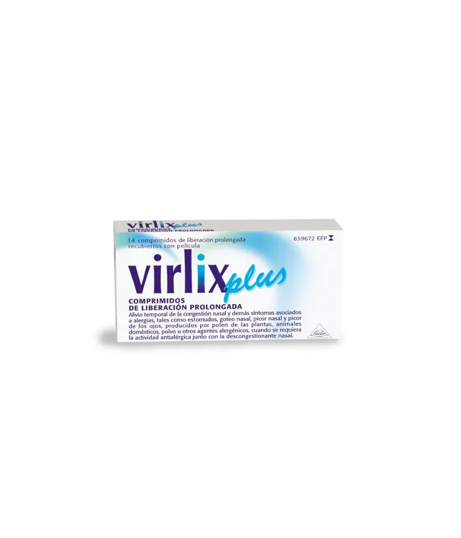 VIRLIX PLUS 5/120 MG 14 COMPRIMIDOS LIBERACION PROLONGADA
