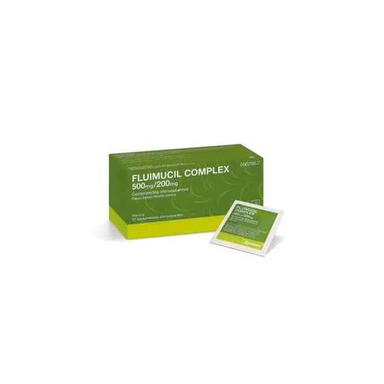 FLUIMUCIL COMPLEX 500/200 MG 12 COMPRIMIDOS EFERVESCENTES