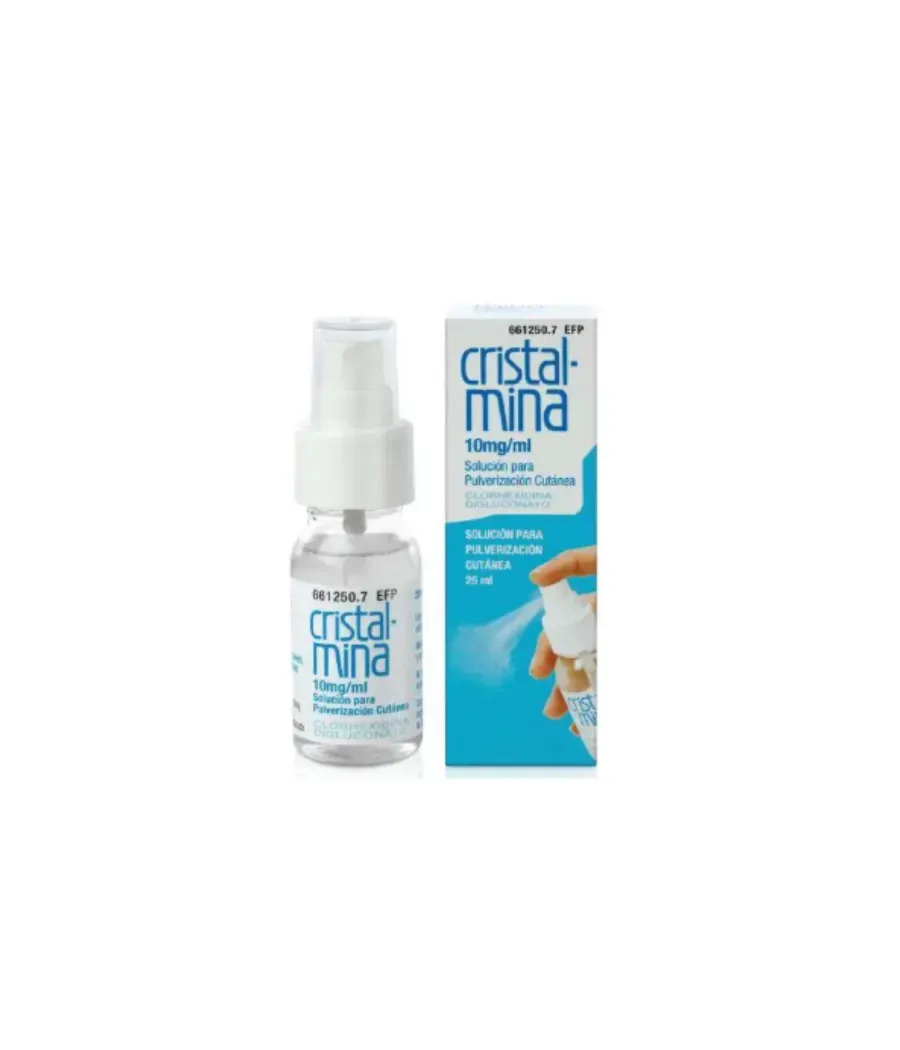 CRISTALMINA 10MG/ML PULVERIZACION CUTANEA 25 ML