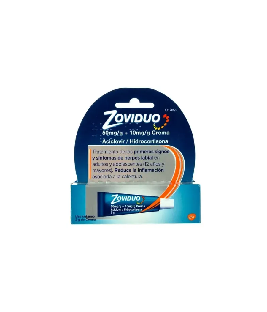 ZOVIDUO 50/10 MG/G CREMA 2 GR