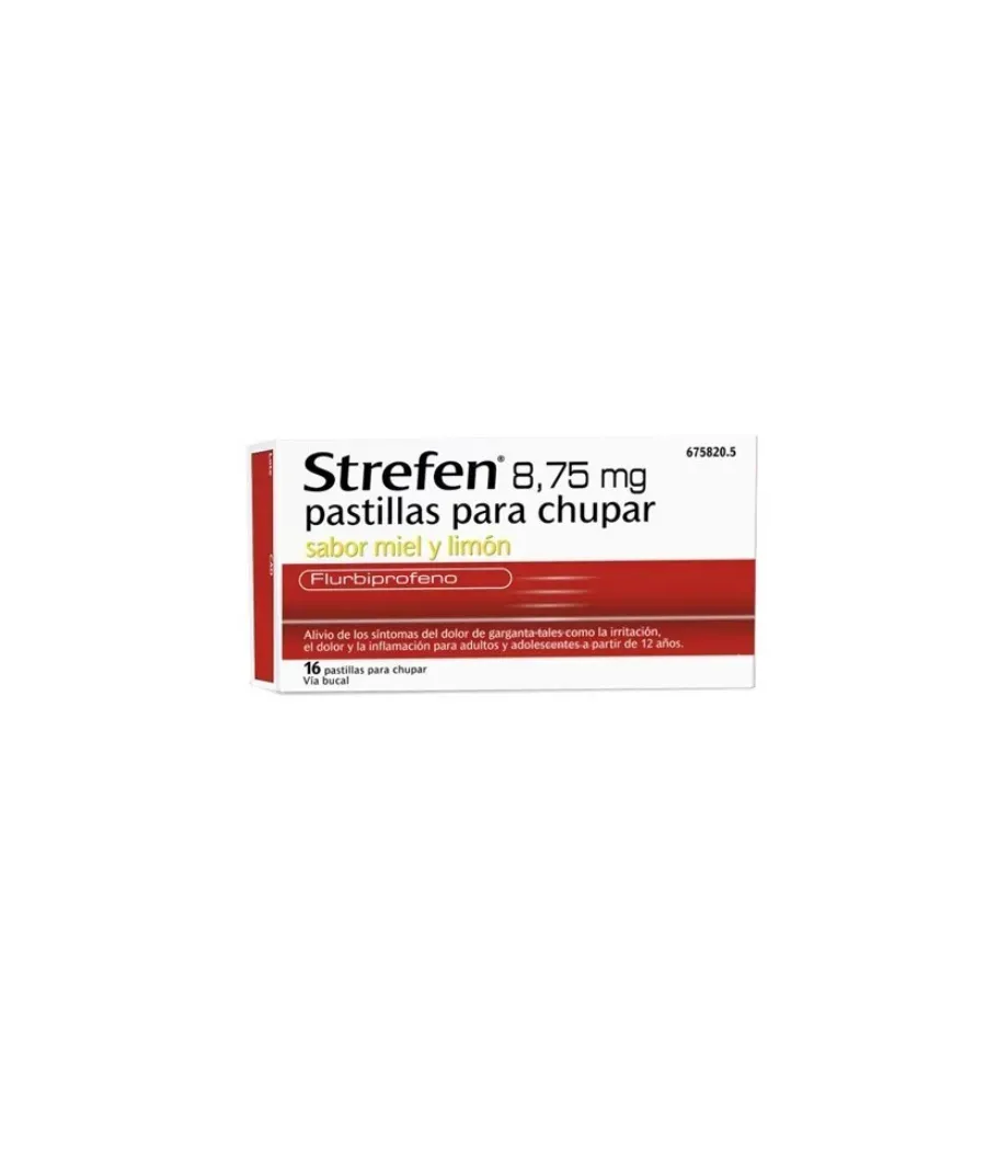 STREFEN 8.75 MG 16 PASTILLAS PARA CHUPAR MIEL Y LIMON