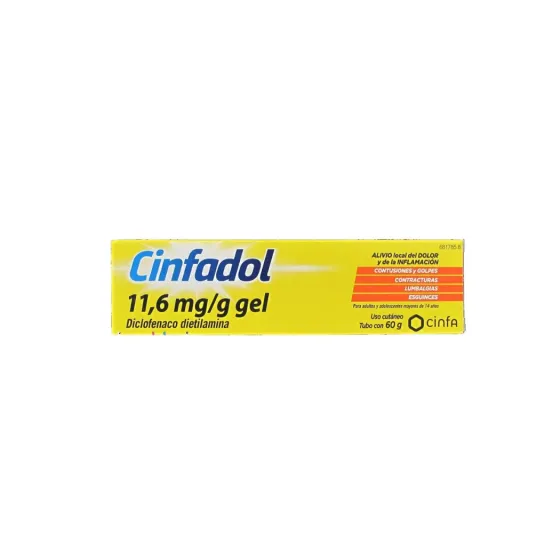 CINFADOL 11.6 MG/G GEL TOPICO 60 GR