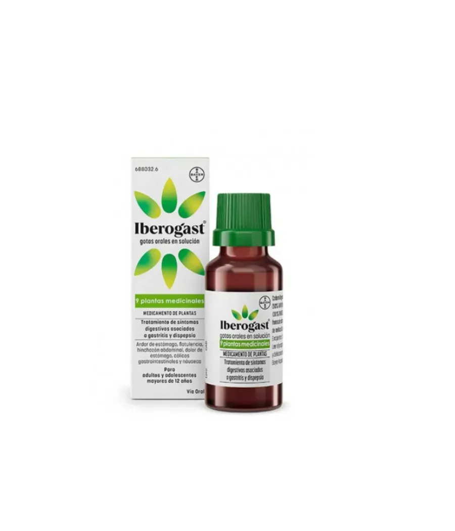 IBEROGAST GOTAS ORALES SOLUCION 20 ML