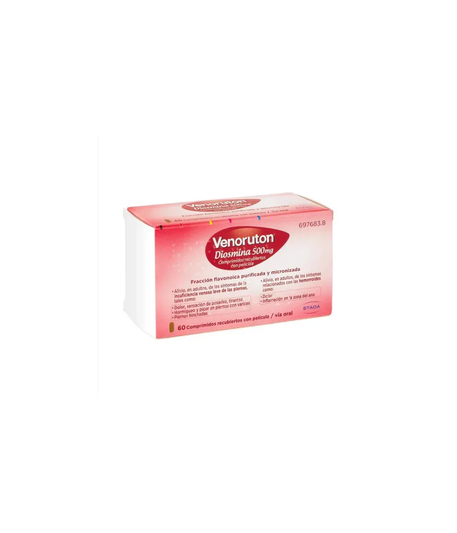 VENORUTON DIOSMINA 500 MG 60 COMPRIMIDOS RECUBIERTOS